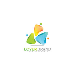 people logo brand template icon design
