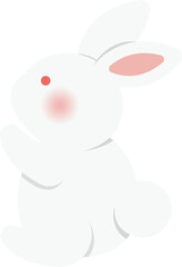 Cartoon comic vector of cute rabbit
