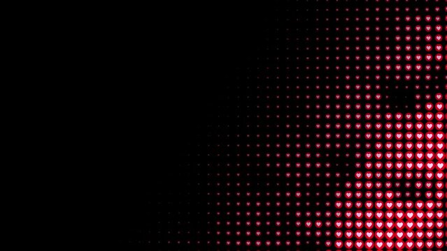heart dot  background halftone motion animated