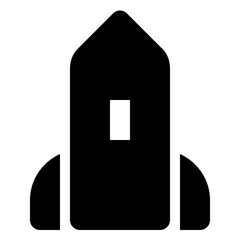 Rocket glyph icon