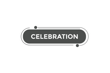 Celebration button web banner templates. Vector Illustration
