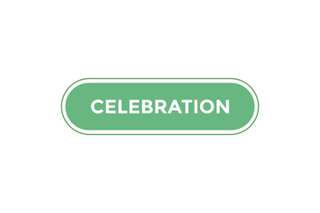 Celebration button web banner templates. Vector Illustration
