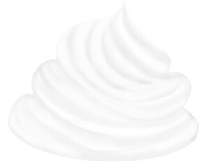 whipped cream png clip art isolate on transperlency background.png clip art for decoration drink and dessert. illustration food.