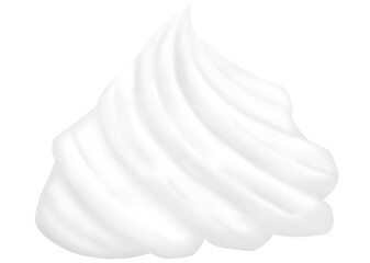whipped cream png clip art isolate on transperlency background.png clip art for decoration drink and dessert. illustration food.