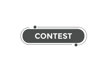 Contest button web banner templates. Vector Illustration
