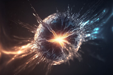 Wallpaper abstract graphic design. The motion of energy power explosion in the galaxy space.