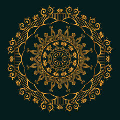 Luxury Arabesque Mandala Background Design in Vector