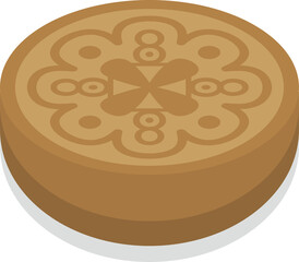 Mid-autumn festival moon cake cartoon comic vector