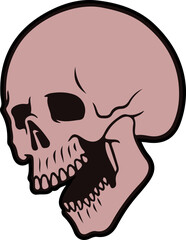 Vintage Skull Element 