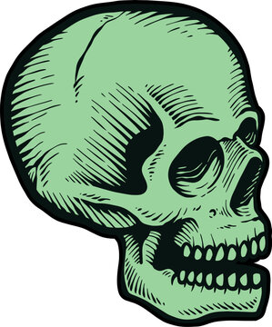 Vintage Skull Element 