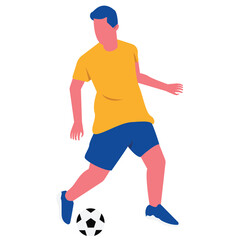 Scaning Sport People Color 2D Illustration