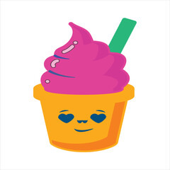 food and funny icon for kids coloring page