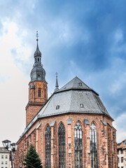 Traditional Cathedral building in Heidelberg, Germany