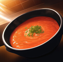 AI Art: Gourmet restaurant food