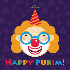 Happy Purim - a Jewish holiday. Vector illustration.