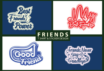 Letter logo and sticker design template bundle