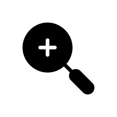 Fototapeta premium zoom in glyph icon