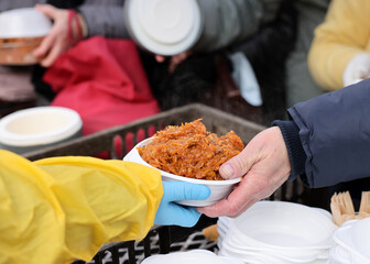 Warm food for the poor and homeless