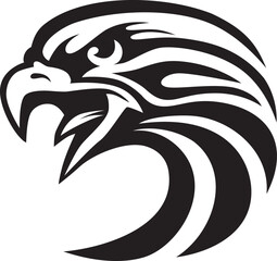 Mascot Head of an Eagle, vector illustration
