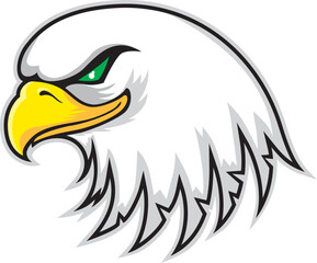 Mascot Head of an Eagle, vector illustration
