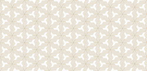 Abstract geometric Arabic lines seamless pattern vector illustration