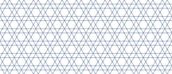 Abstract seamless pattern with geometric lines vector illustration