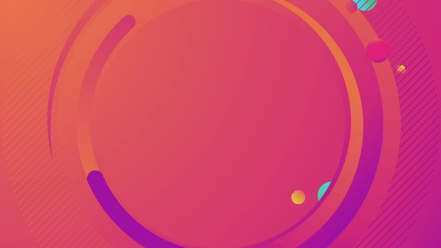 カラフルでポップなグラデーションのタイトルバック　ピンク　ループ