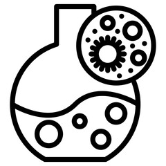 flask virus icon