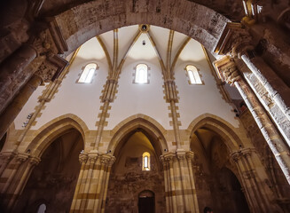 Interior of famous roman style Jáki church Hungary © Zsolt Biczó