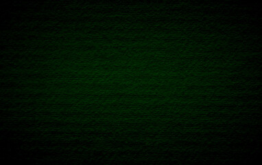 Green dark concrete texture wall background on black. Wallpaper pattern curved rough dark cement stone.	