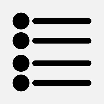 List icon in solid style about multimedia, use for website mobile app presentation
