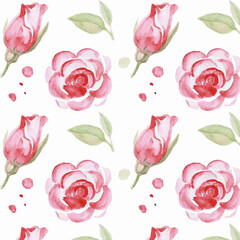 rose watercolor pink vintage set