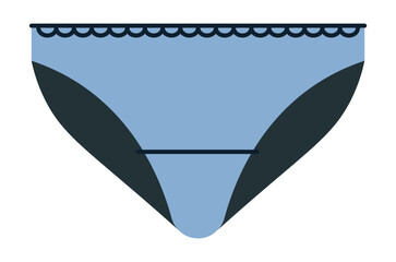 Female panties, women underwear clothing vector