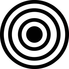 focus icon symbol in a white background, goal target icon symbol on the white background	