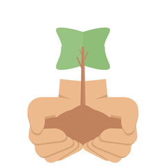 giving hand plant trees activities environmental protection
