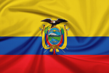 Flag of Ecuador - obrazy, fototapety, plakaty