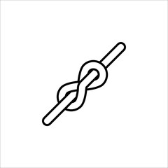 rope logo template design vector icon on white background