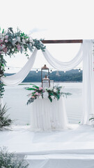 wedding in the mountains and sky