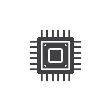 recommend clip art: CPU processor vector icon