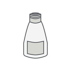 Bath Shampoo Bathroom Icon Collection Set Simple