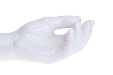 white hand isolated