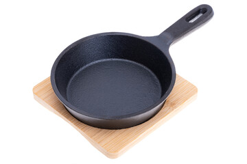 cast iron pan isolated