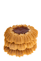 cookies with jam isolated