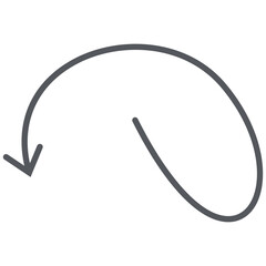 Arrow Line Hand Drawn Aesthetics Doodle