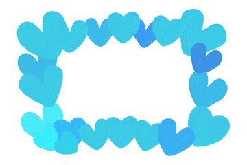 ハートいっぱいのフレーム