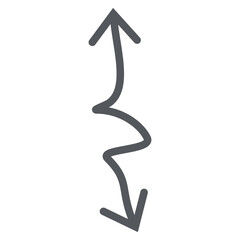 Arrow Line Hand Drawn Aesthetics Doodle