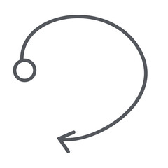 Arrow Line Hand Drawn Aesthetics Doodle