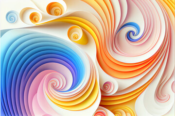 Pastel Chaos: A Swirling Storm of Color - Abstract Pastel Wallpaper