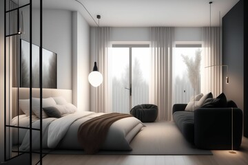 Naklejka na ściany i meble modern bedroom room