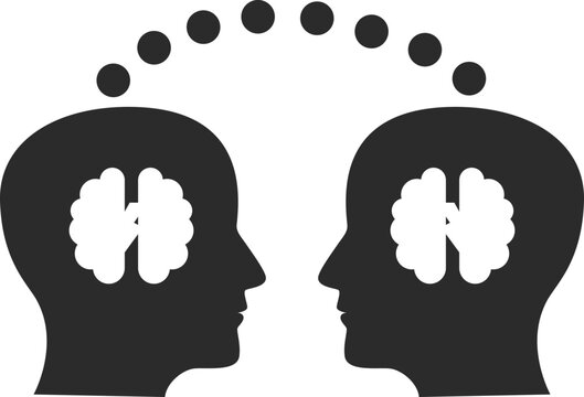 Knowledge transfer icon, information transfer icon black vector